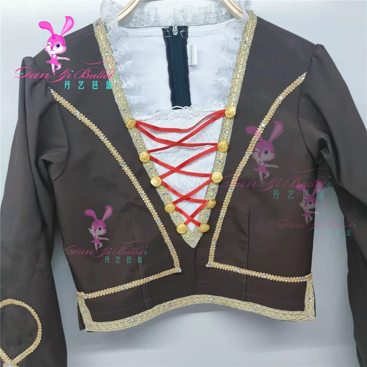 Danyi brown prince suit ballet men's performance costume competition costume performance professional customization