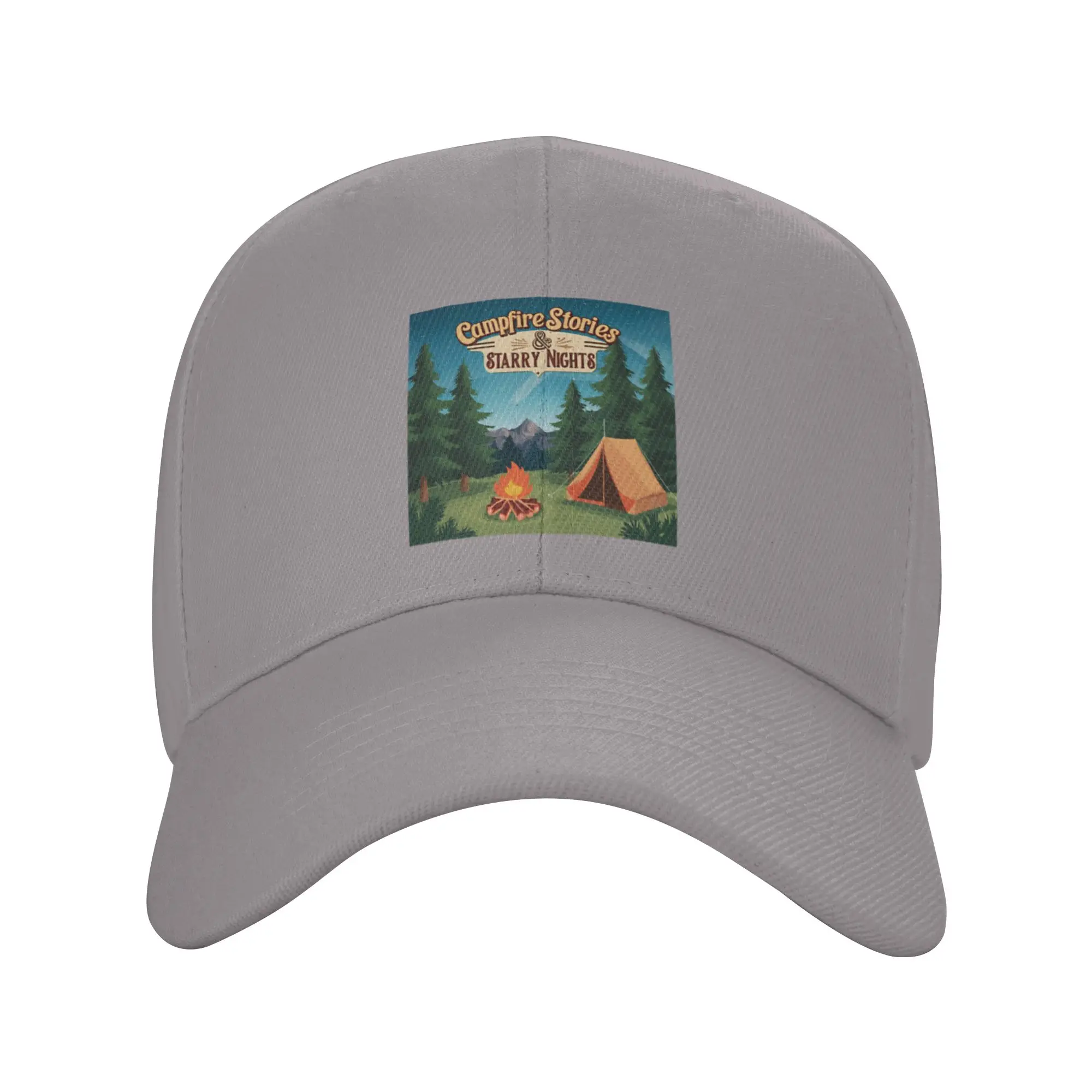 Campfire Stories   Starry Nights Trendy Baseball Cap Road Trip Adjustable Strap Snapback Cap