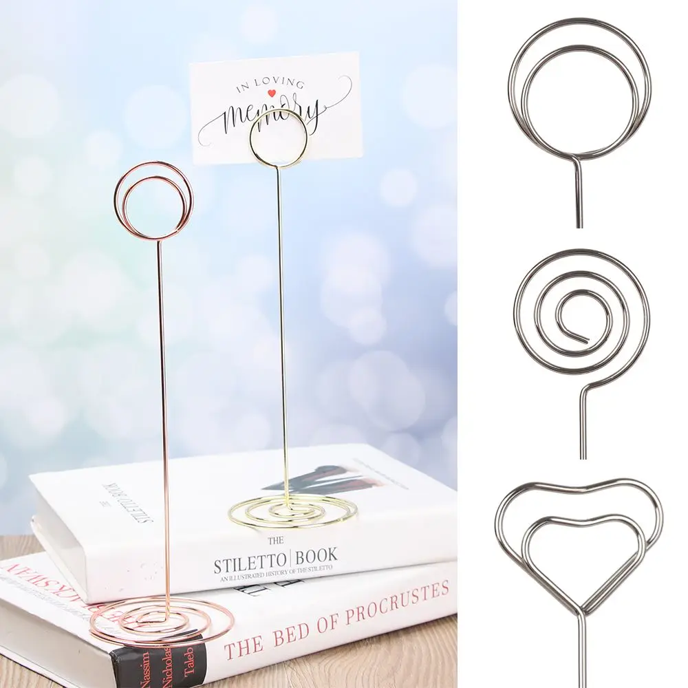 

1pc Rose Gold Fashion Paper Clamp Desktop Decoration Wedding Supplies Clamps Stand Place Card Table Numbers Holder Photos Clips