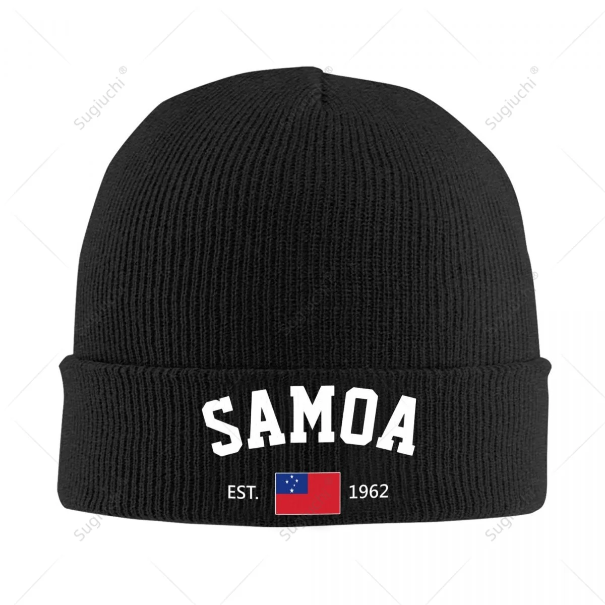 Knitted Hat Unisex Samoa EST.1962 Independence Day For Men Women Boys Winter Autumn Beanie Cap Warm Bonnet