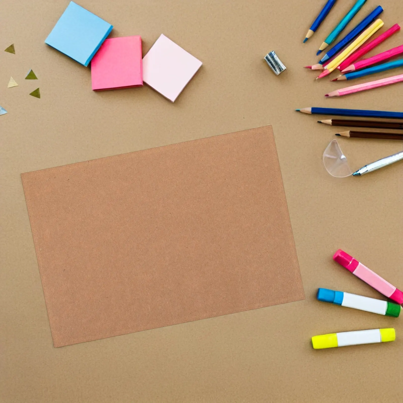 100Pcs Kraft Cardboard Chipboard Sheets Heavy Duty for Book Binding Scrapbooking DIY Crafts Packaging and Inserts