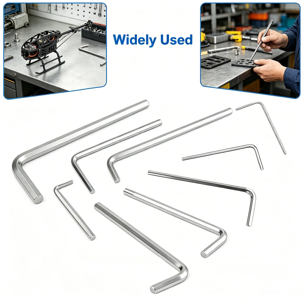 5-25Pcs 1.5-5mm L-Shaped Hex Key Set, Flat Head Allen Wrench for Hand Repair, Durables Hex Tool for Bike Furniture Maintenance