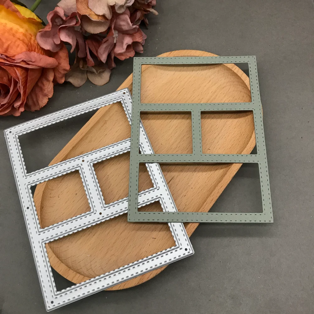 1pcs metal cutting dies cut die mold Photo frame Scrapbook paper craft blade punch stencils dies