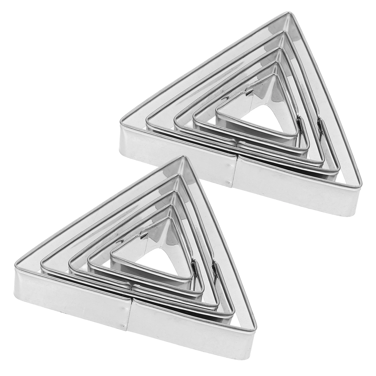 

10 Pcs Cookie Cutters Biscuit Stamp Triangle Molds Mini Stainless Steel Bread Making Tools Kids Cookies DIY Craft