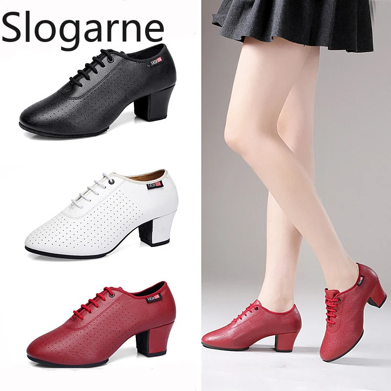 

Girls Stage Footwear Latin Dance Shoes Women Salsa Jazz Shoes 5.5cm Heels Ballroom Dancing Shoe Soft Sole Ladies Dance Sneakers
