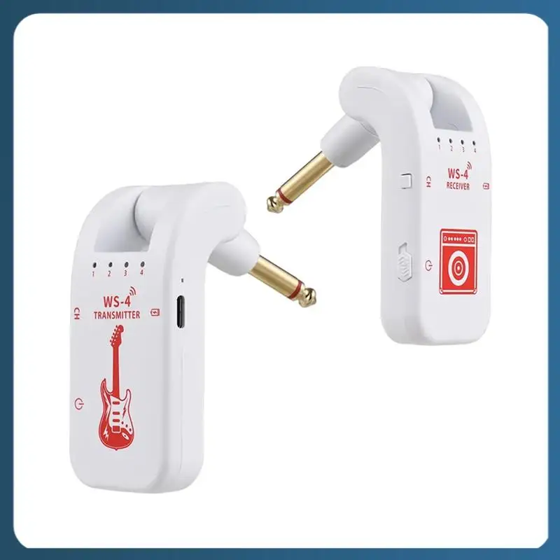 

Y22A-2.4G Wireless Guitar System Rechargeable Guitar Transmitter Receiver 48K/16Bit Real-Time Transmission Rotatable Plug