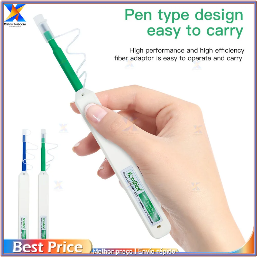 Fiber Optic Cleaning Pen, SC, FC, ST, 2.5mm, LC1.25 mm, One-Click Cleaning Tools, 800 Times