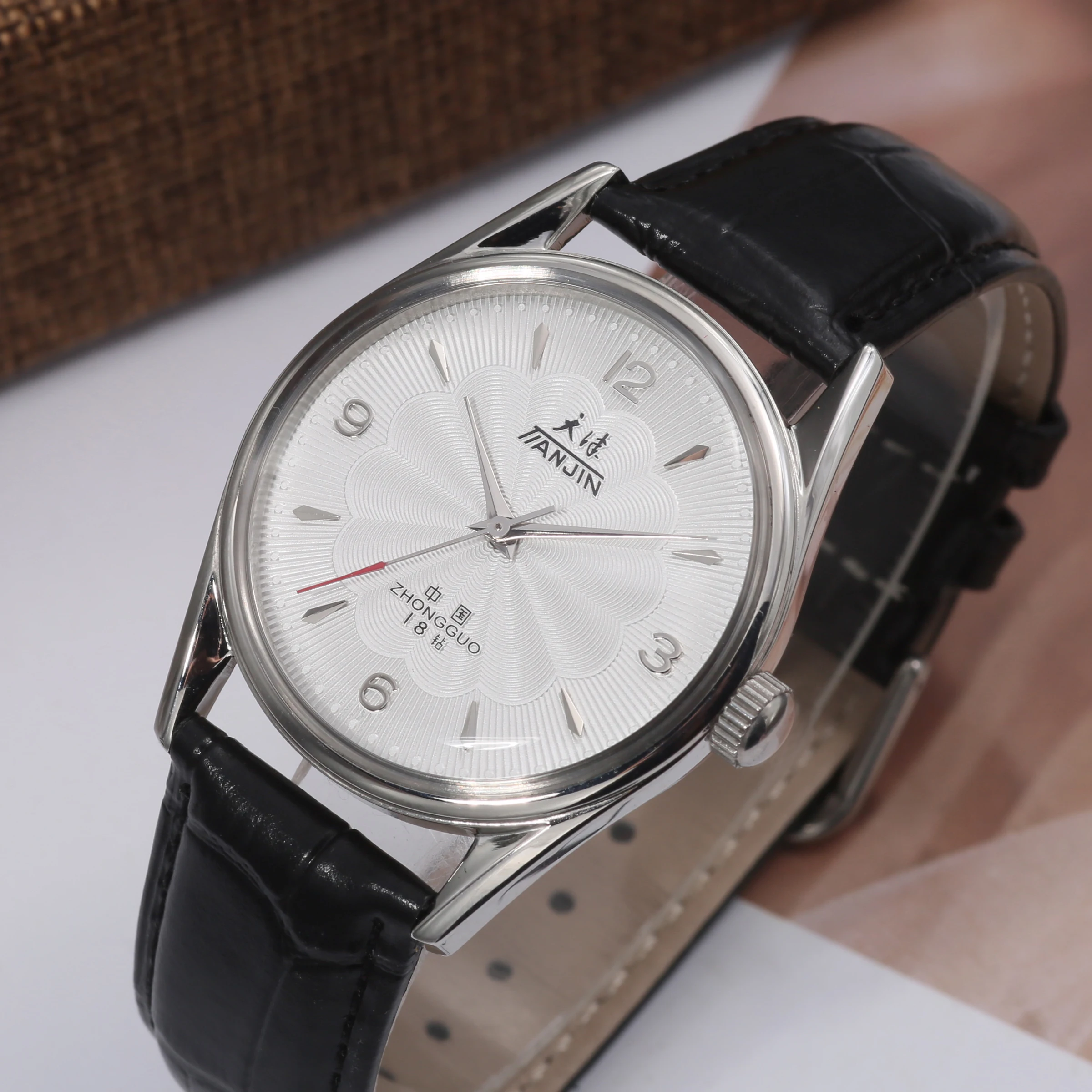 Men's Mechanical Manual Winding Watch, Waterproof