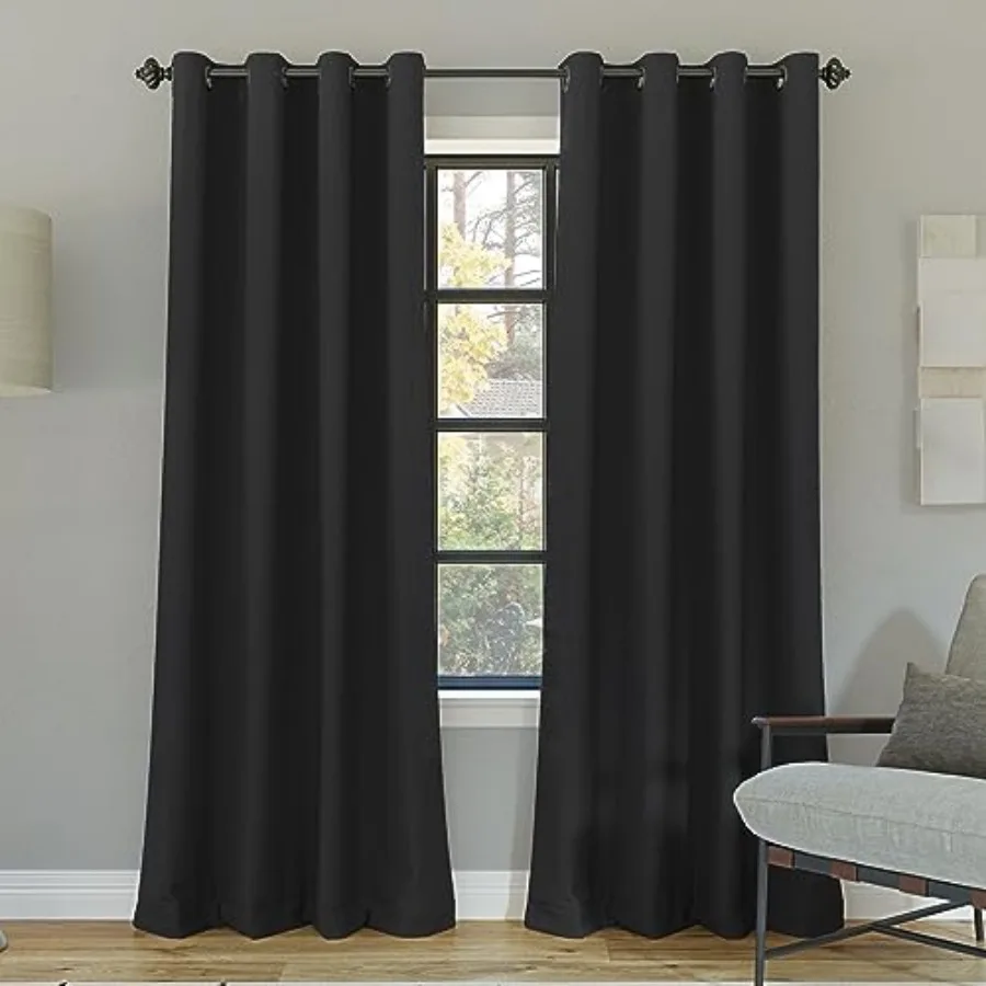 

Nordic -Pack Theater Grade Noise ucing Extreme 00% out Grommet Curtain Panel Pair 5" x 84