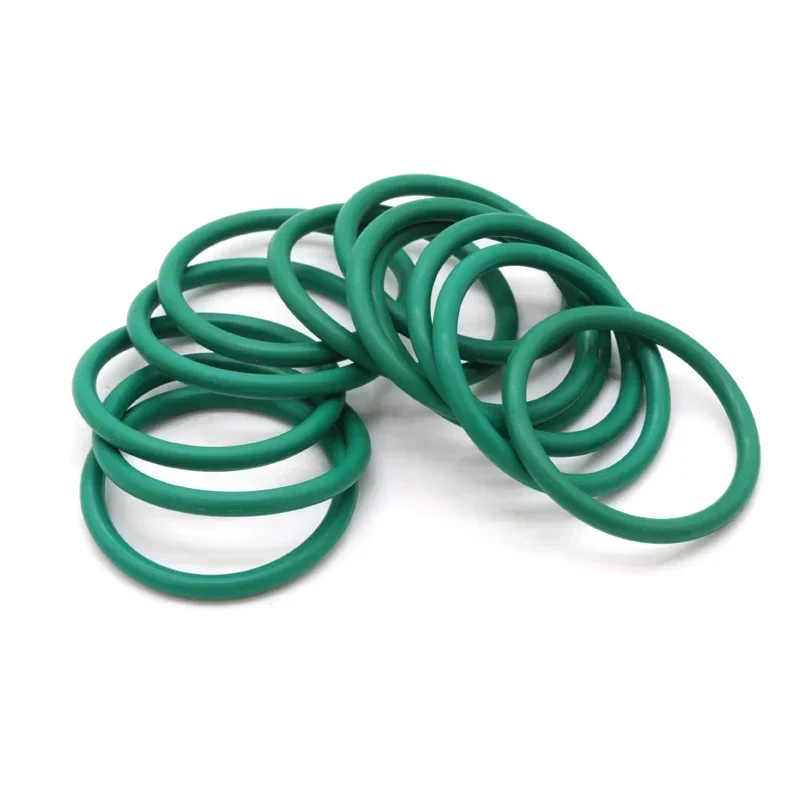 10/50Pcs Green FKM O Ring CS3.5mm OD10~155mm Sealing Gasket Insulation Oil Resistant High Temperature Resistance Fluorine Rubber