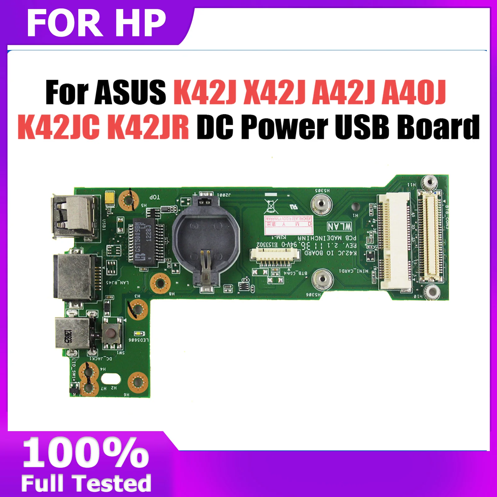 DC Power USB Board For Asus K42J X42J A42J A40J K42JC K42JR K42JZ K42JY K42JV x42D K42D K42F board