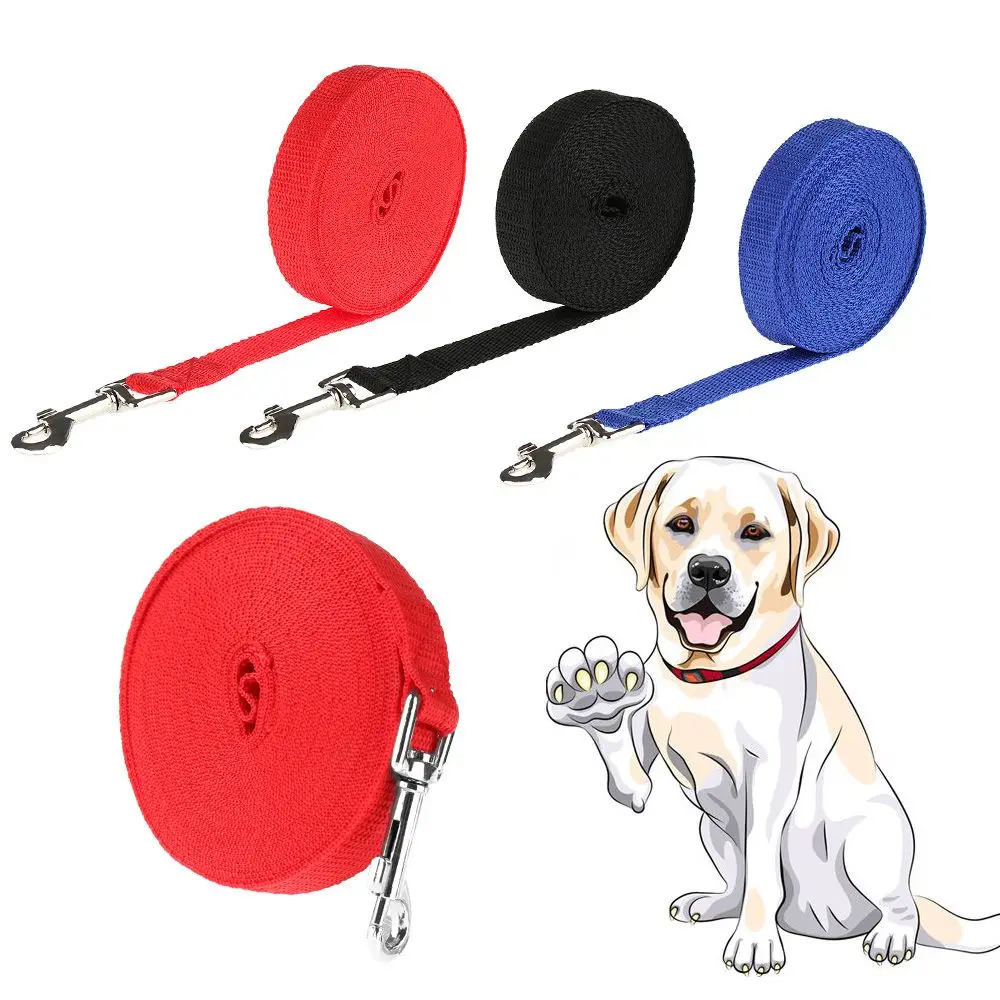 1.8/4.5/6/10m Flexible Solid Puppy Kitten Nylon Rope Walking Harness Training Strap Dog Cat Lead Wire Pet Leash Animal Supplies