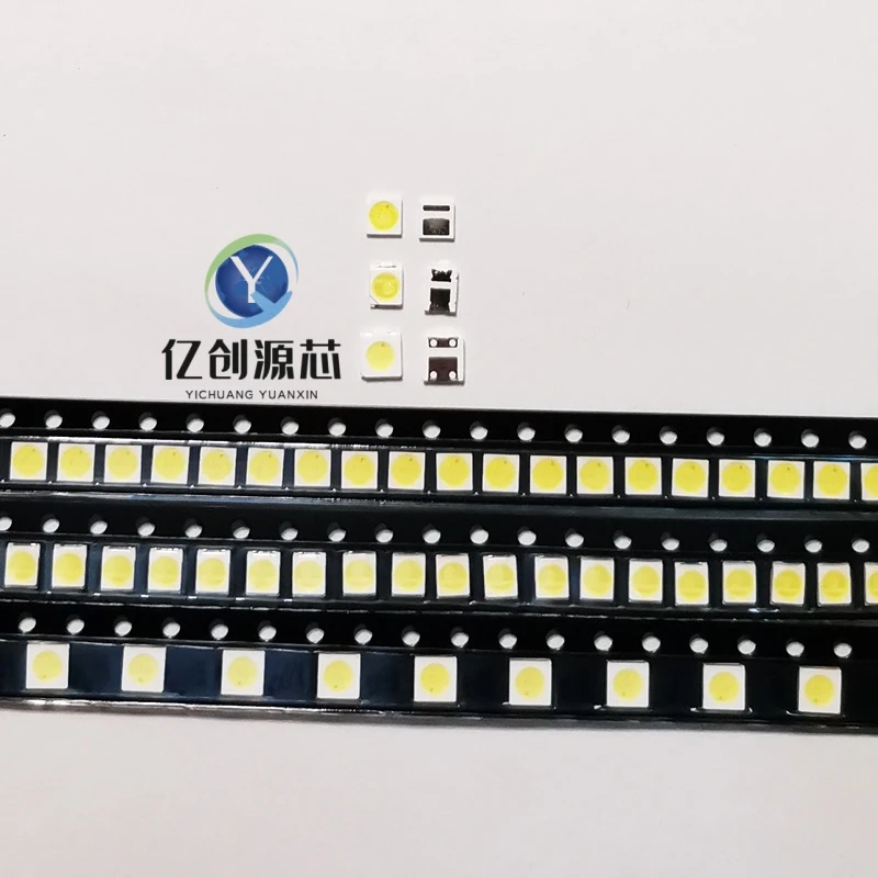 100% new imported 3030 3535 2835 repair LED LCD TV backlight beads 1W 3V 6V cold white light commonly used