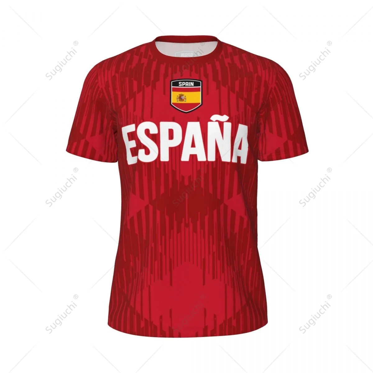 Unisex ESPANA Spain Flag 3D Printed T-shirt Fans Mesh tshirt For Running Bike Soccer Tennis Fitness Sports Exclusive