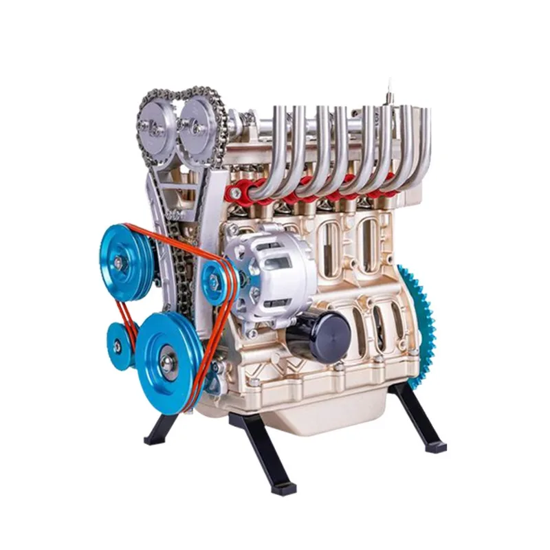 Alloy L4 engine model assembly toy