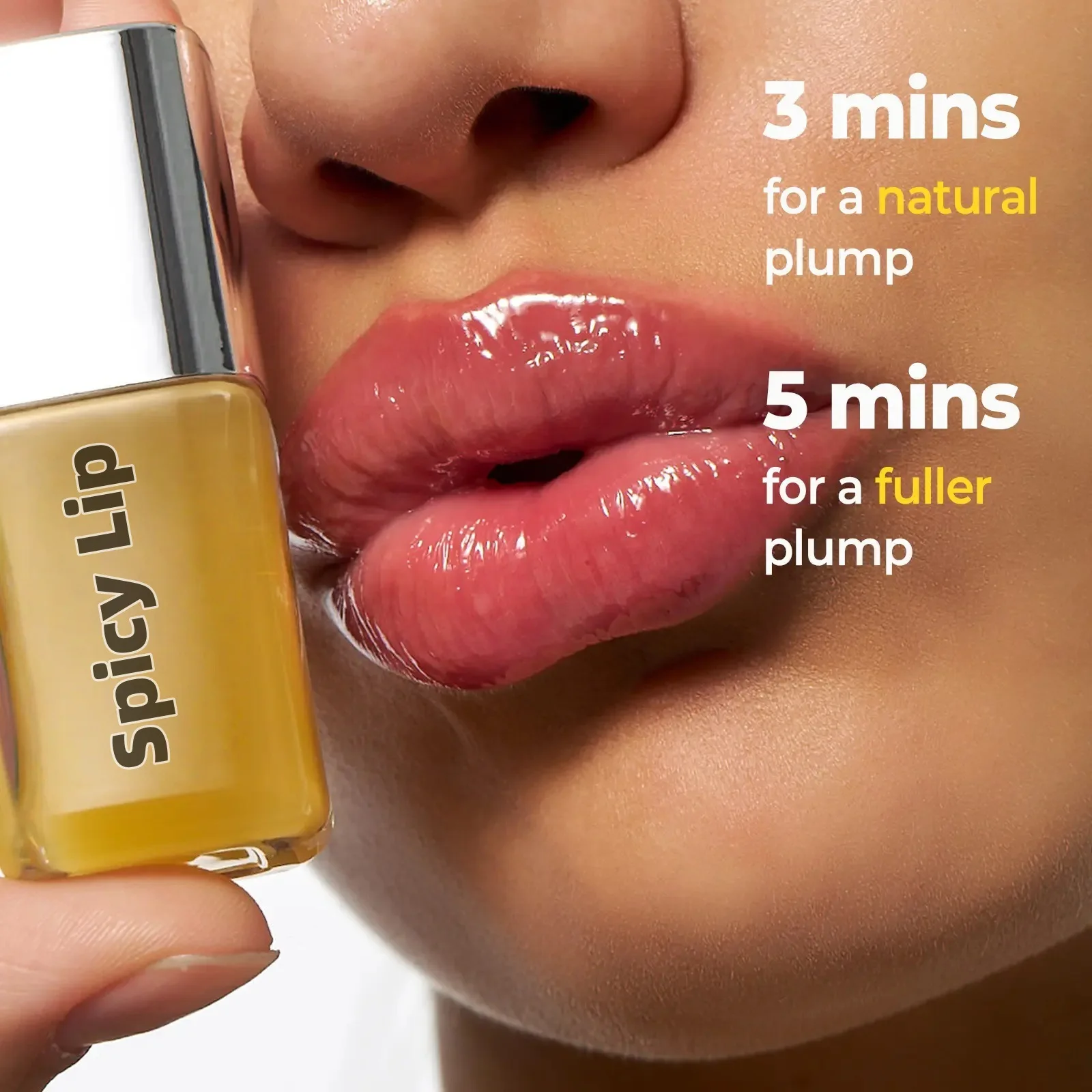 Spicy Lip Plumper Gloss Volumizer Fuller Lips Plumping Enhancement Lip Oil Tinted Makeup Beauty Care