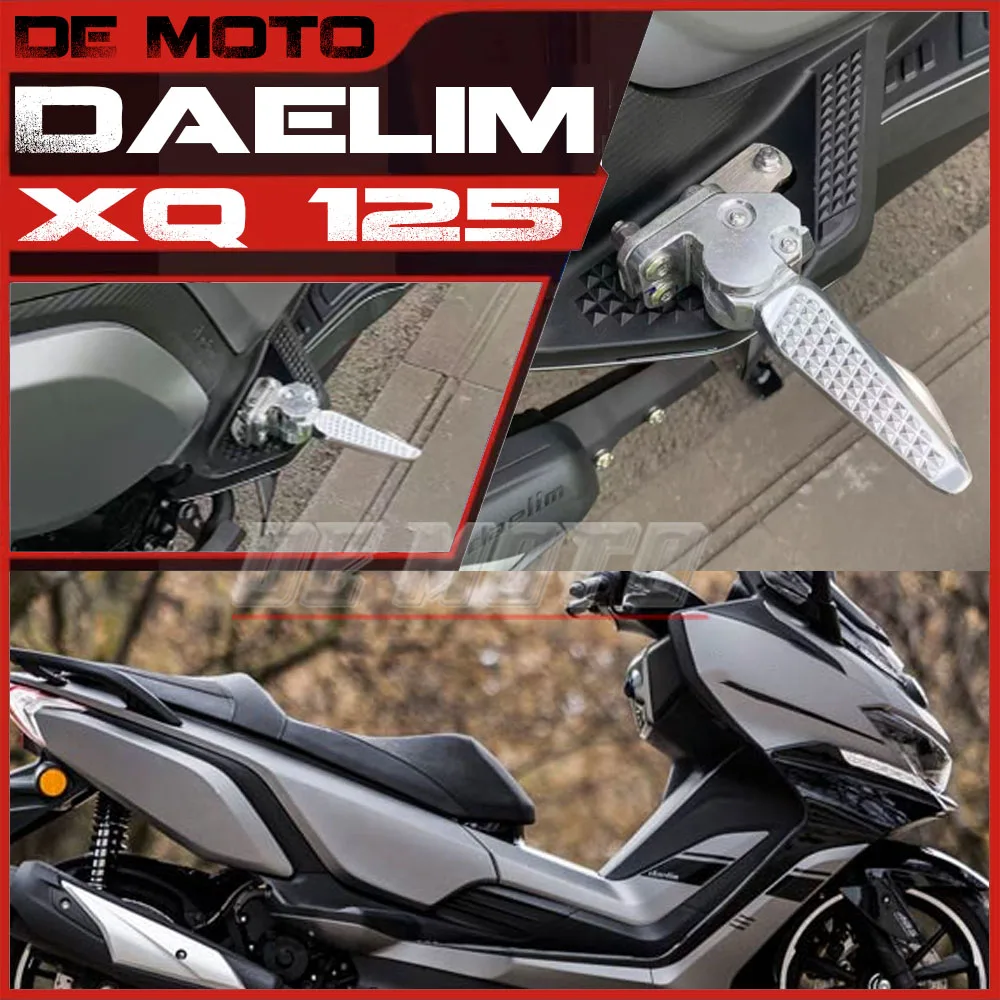 Para Daelim XQ 125 / XQ1 125 / XQ2 250 Fit Daelim XQ XQ1 XQ2 apoyapiés traseros para motocicleta estribos