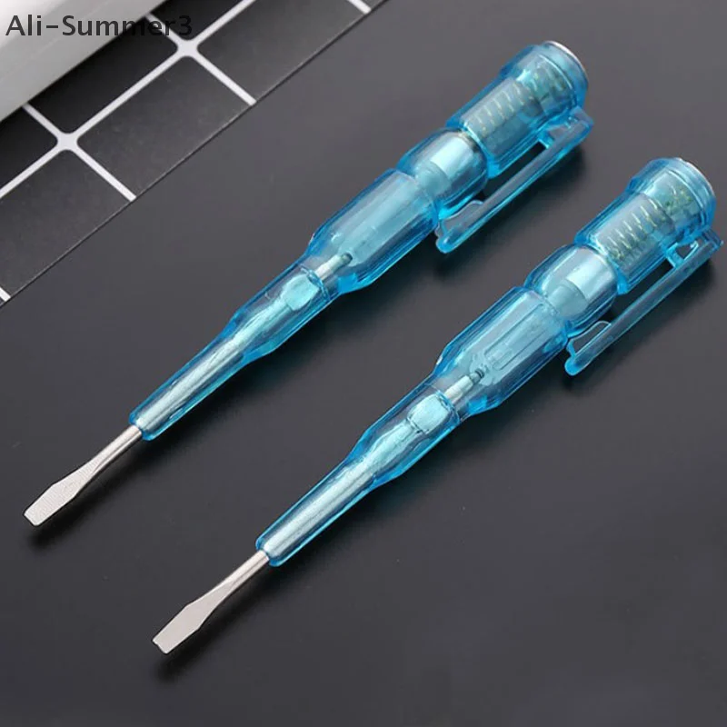

100-500V Voltage Detector Electroprobe Electric Alert Tester Volt Test Pen Plastic Handle Screwdriver Home Electricity Tools
