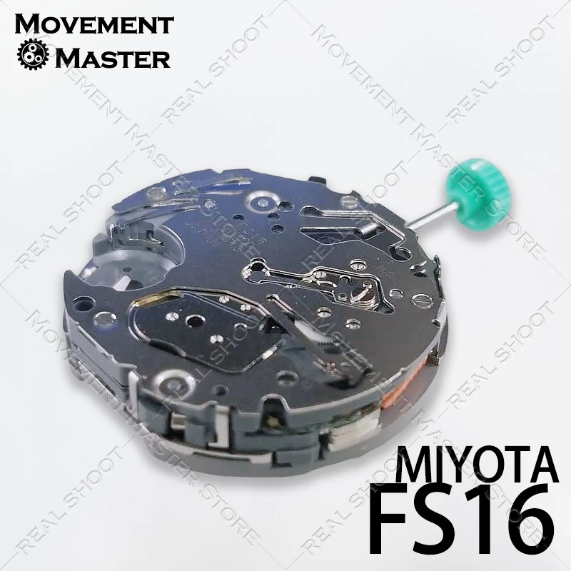 Movimento dell'orologio al quarzo cronografo FS16 per Miyota 3 lancette doppia data 24 ore SR626SW 23,7 mm 5,10 mm