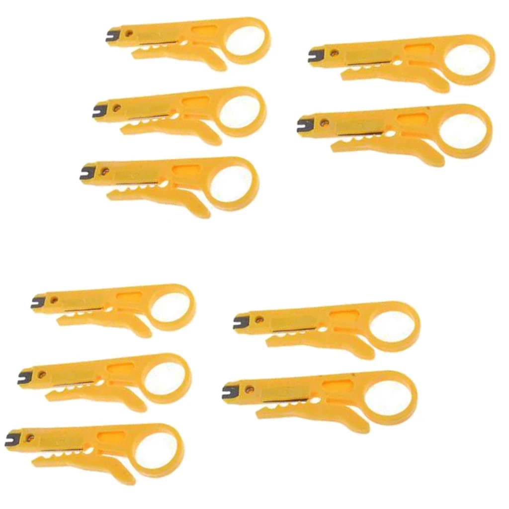 Wire Strippers Plastic Material Mini Wirecutter Utility Cable Crimper for Computer Wiring Repair
