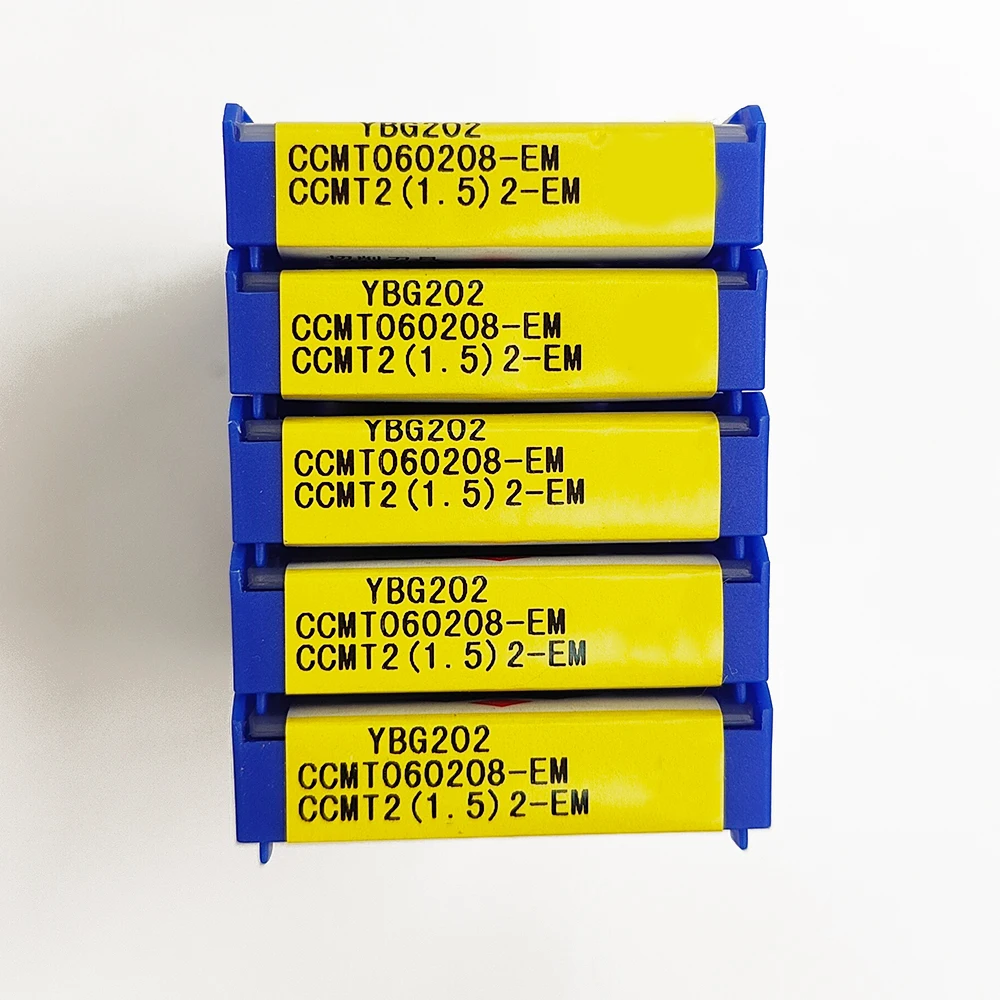 

HUAZHICHUN CCMT060208-EM YBG202 Carbide Inserts Milling Cutter Tool