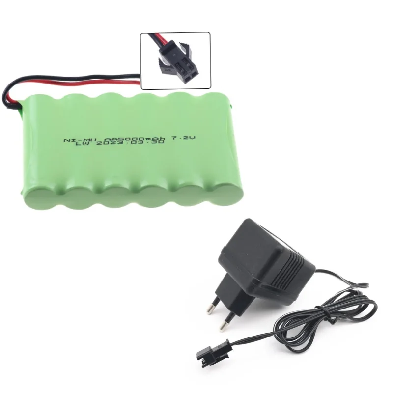 7.2v 5000mAh Nimh AA Battery For Rc toys Cars Tanks Robots Gun Upgraded 3000mah Batteries Pack For Rc Boat 7.2V Rechargeable