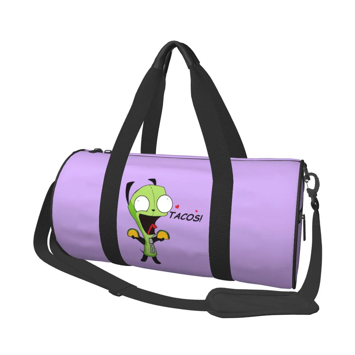 

Gir Loves Tacos (Invader Zim) Large Duffle Gym Bag Multi-Functional Duffle Travel Bags Handbags Fitness bag