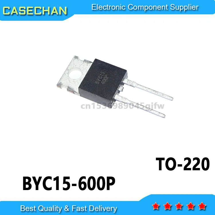 10PCS/LOT BYC15-600 BYC15 600 TO-220 NEW BYC15-600P