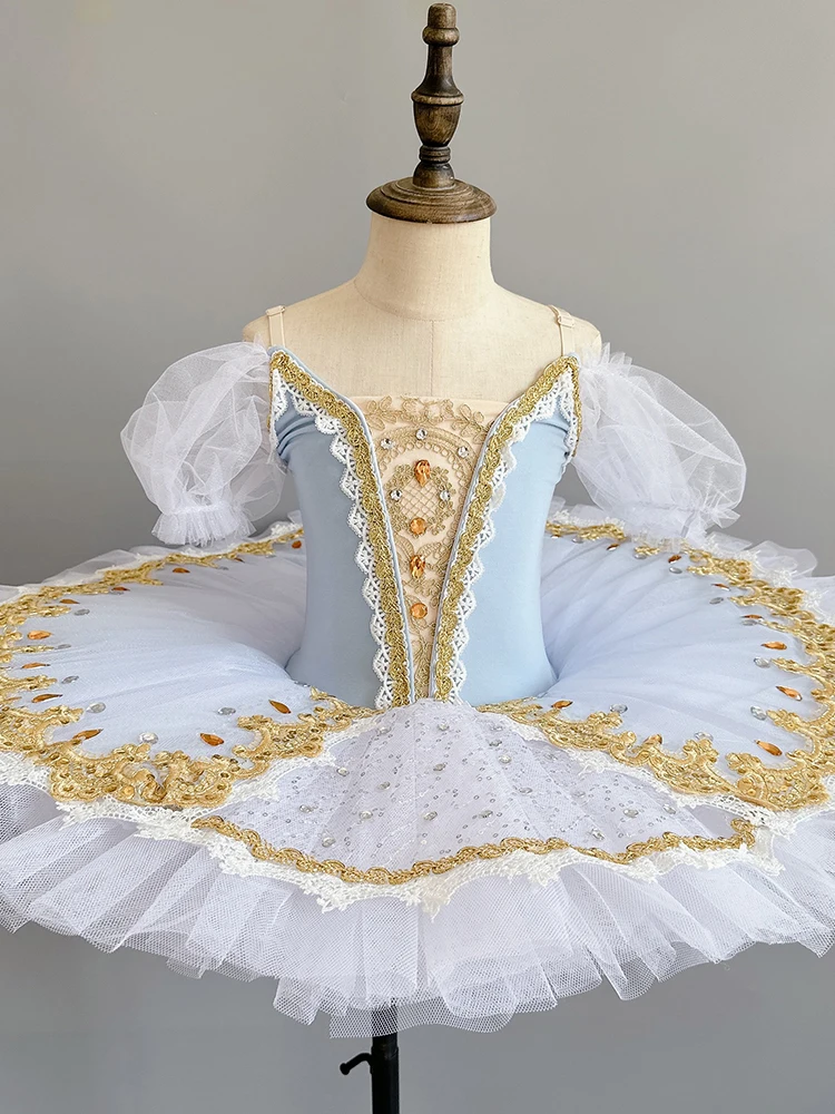 Vestido de Ballet para niñas, de bailarina tutú, vestido de princesa para fiesta de cumpleaños, disfraz de Ballet profesional, ropa de baile de salón de escenario