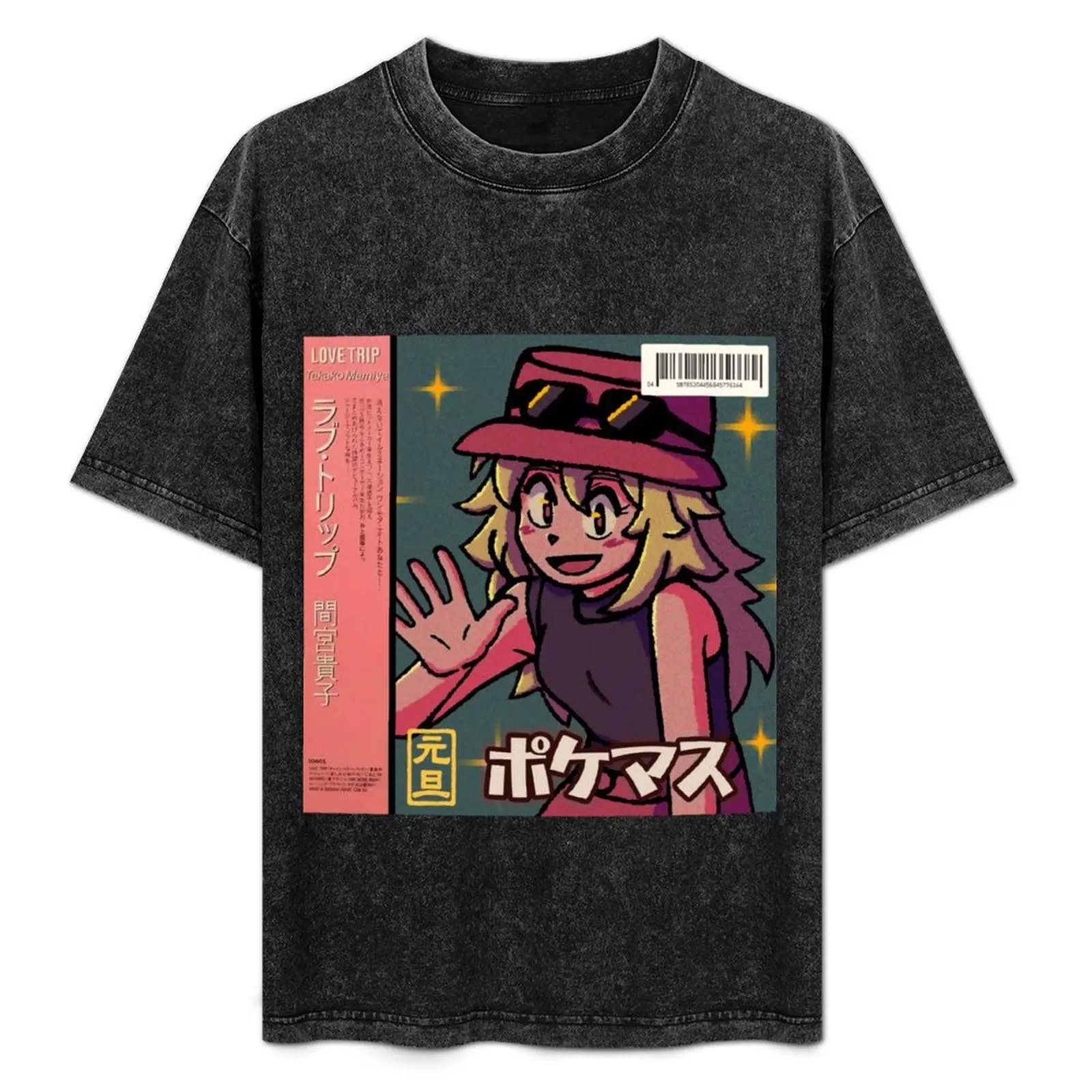 

vaporwave anime aesthetic serena pokemas T-Shirt Plus Size Lightweight Tee Shirt