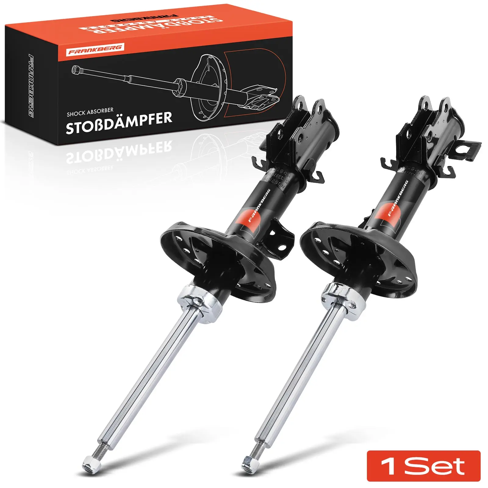 Frankberg 2x schokdemper vooras voor Fiat Doblo Cargo 263 Doblo MPV Doblo Bj vanaf 2010 51819143 51880837 339789 51886225