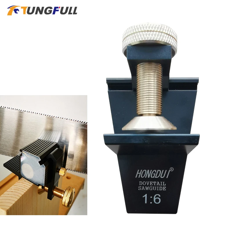 

Aluminum Alloy Magnetic Dovetail Saw Guide 1:4 1:6 1:7 1:8 90° Joinery Cutting Guide Angle Saw Guide Woodworking Tool