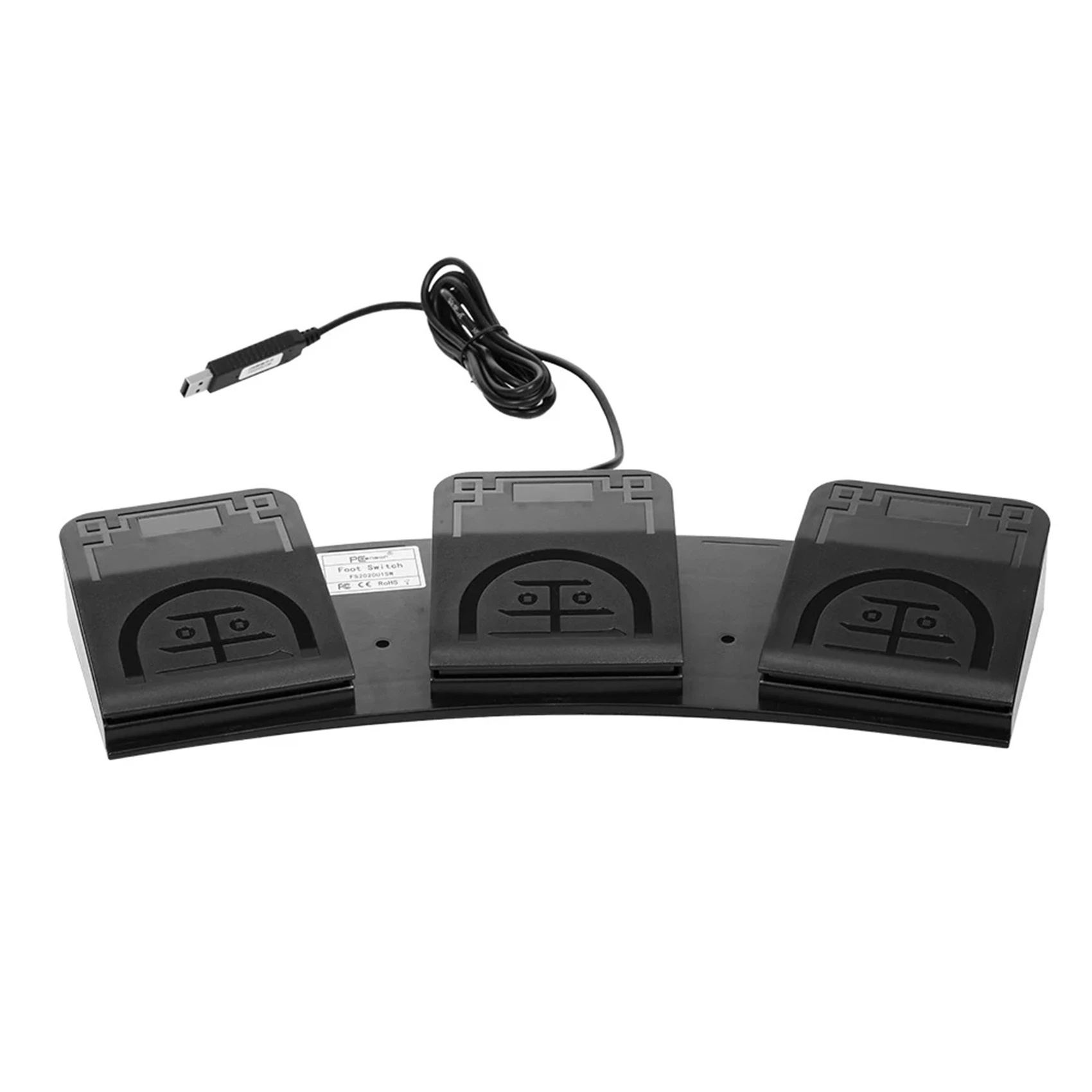 QWE-2X FS2020U1 USB Foot Switch Control Key Customized Computer Keyboard Action Pedal For Devices Instruments Computers view 5