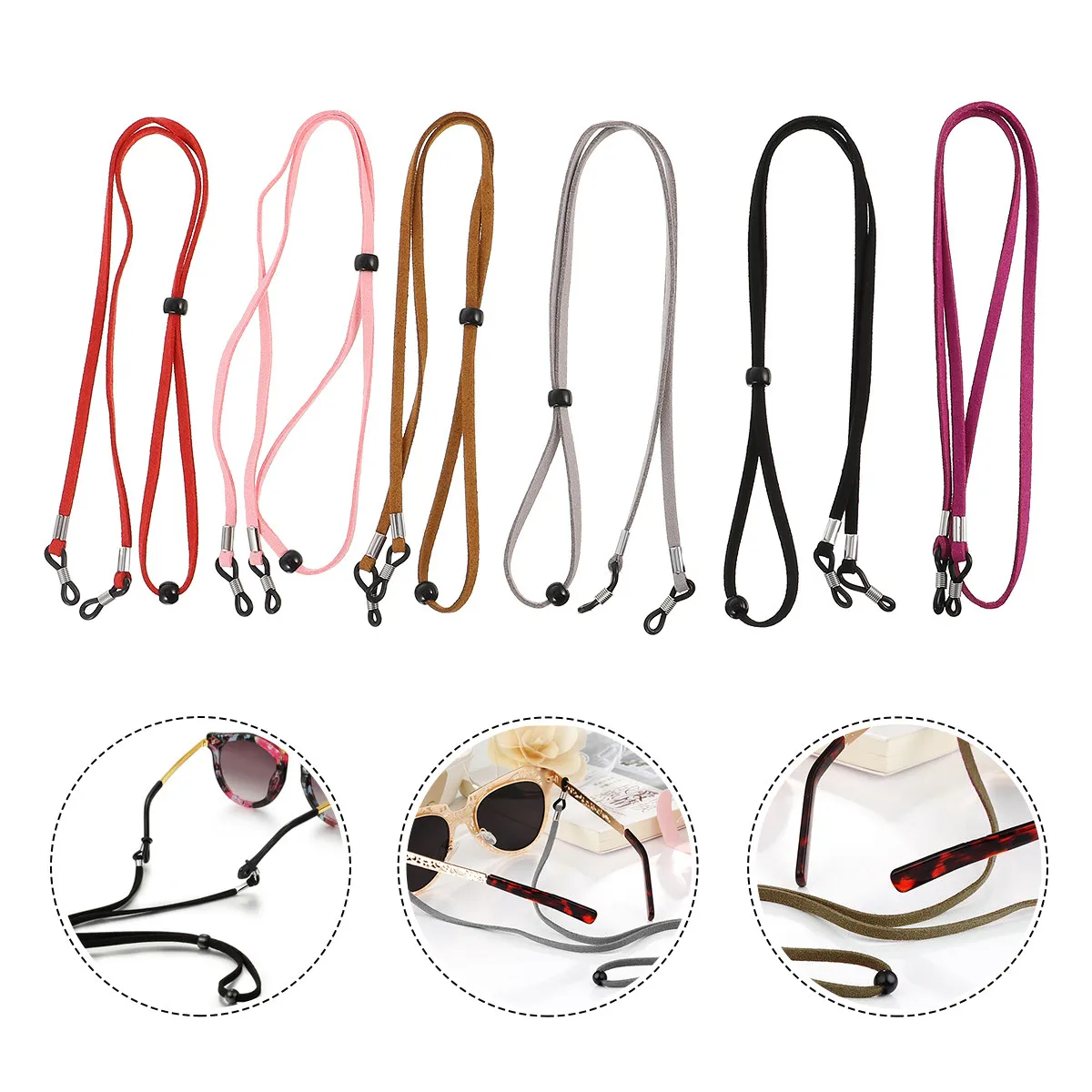 6 Pcs Anti-slip Glasses Grip Eyeglasses Lanyard Sports Strap Straps Sunglasses Chain