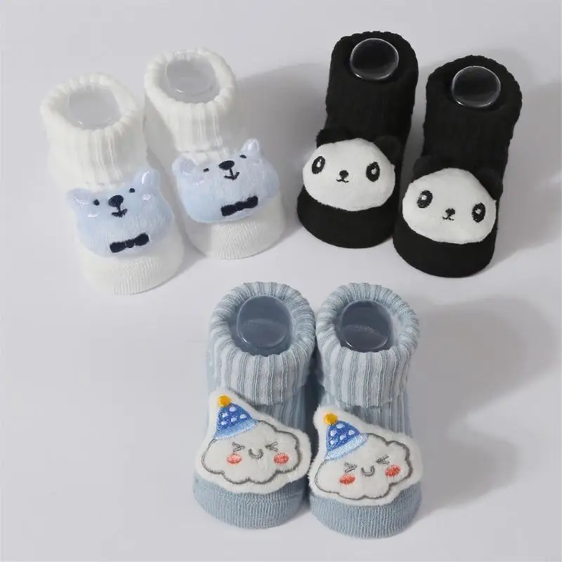 

Ankle Socks for Toddlers Infants Newborns Knitted Socks Soft Breathable Cotton Socks Socks Kid Socks with Cartoon Doll P31B