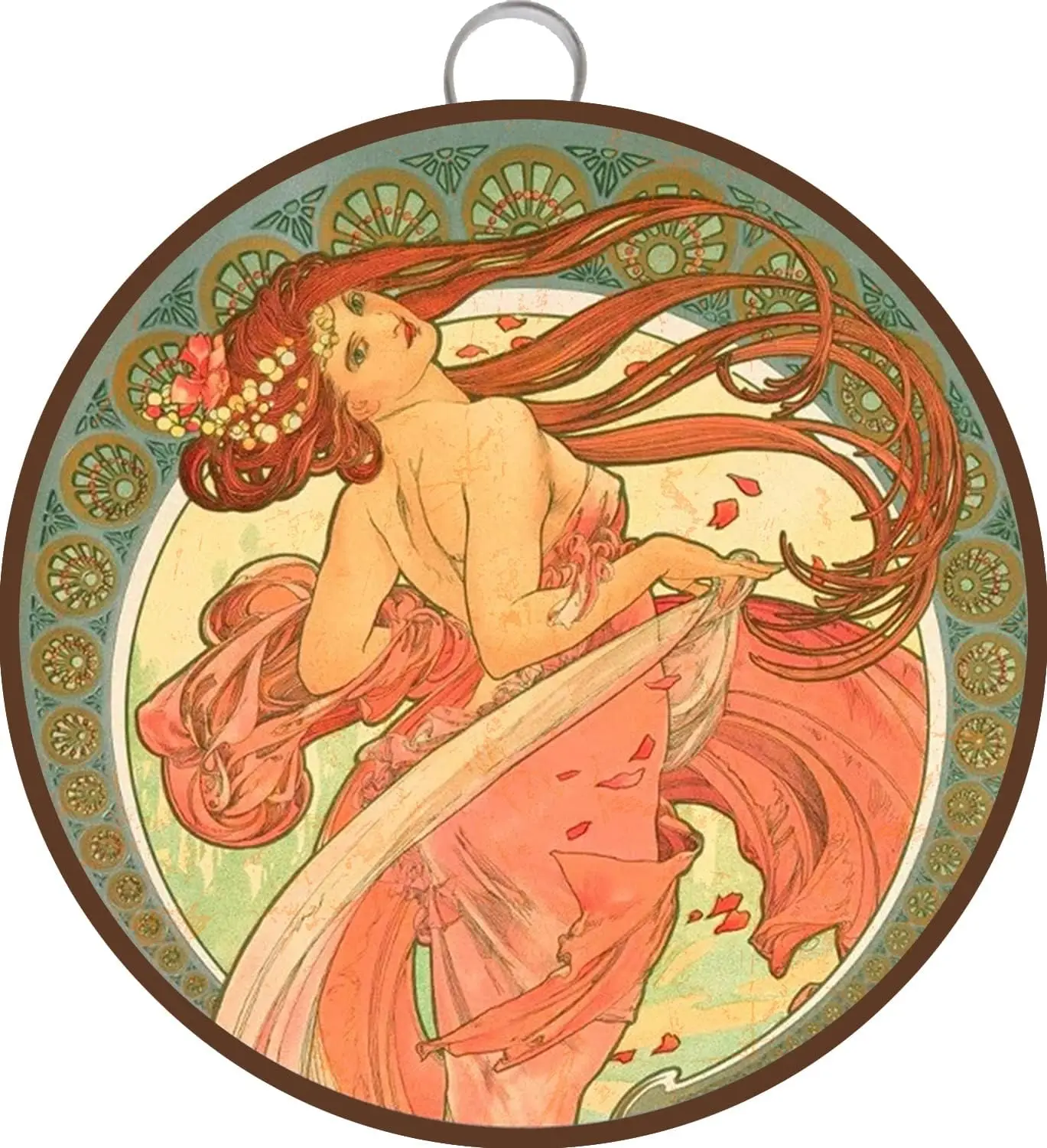 שלט alponse, שלט פח, ארוך זורם אמנות nouveau boho בוהמיאן צועני-וינטג 'קיר שלט תפאורה מתנה לאמא, da