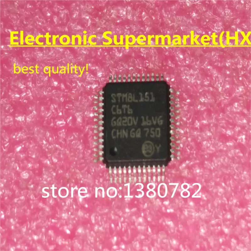 Free Shipping 5pcs-20pcs STM8L151C6T6 QFP-48 New original  IC In stock!