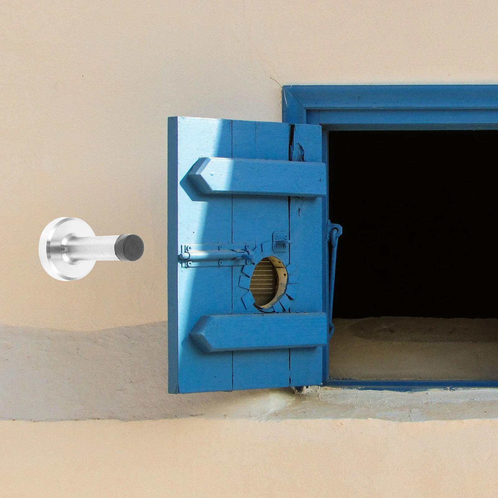 

9.5cm Silver Matte Stainless Steel Rubber Door Stop Wall Protector Extra Long Floor Mounted Sliding Track Barn Door Stopper