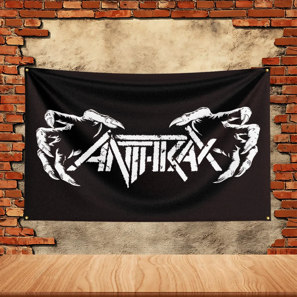 90X150ft Anthrax Band Party Flag Polyester Printed Flag Banner Tapestry for Garden Garage Decoration Concert Flag - Detail 1