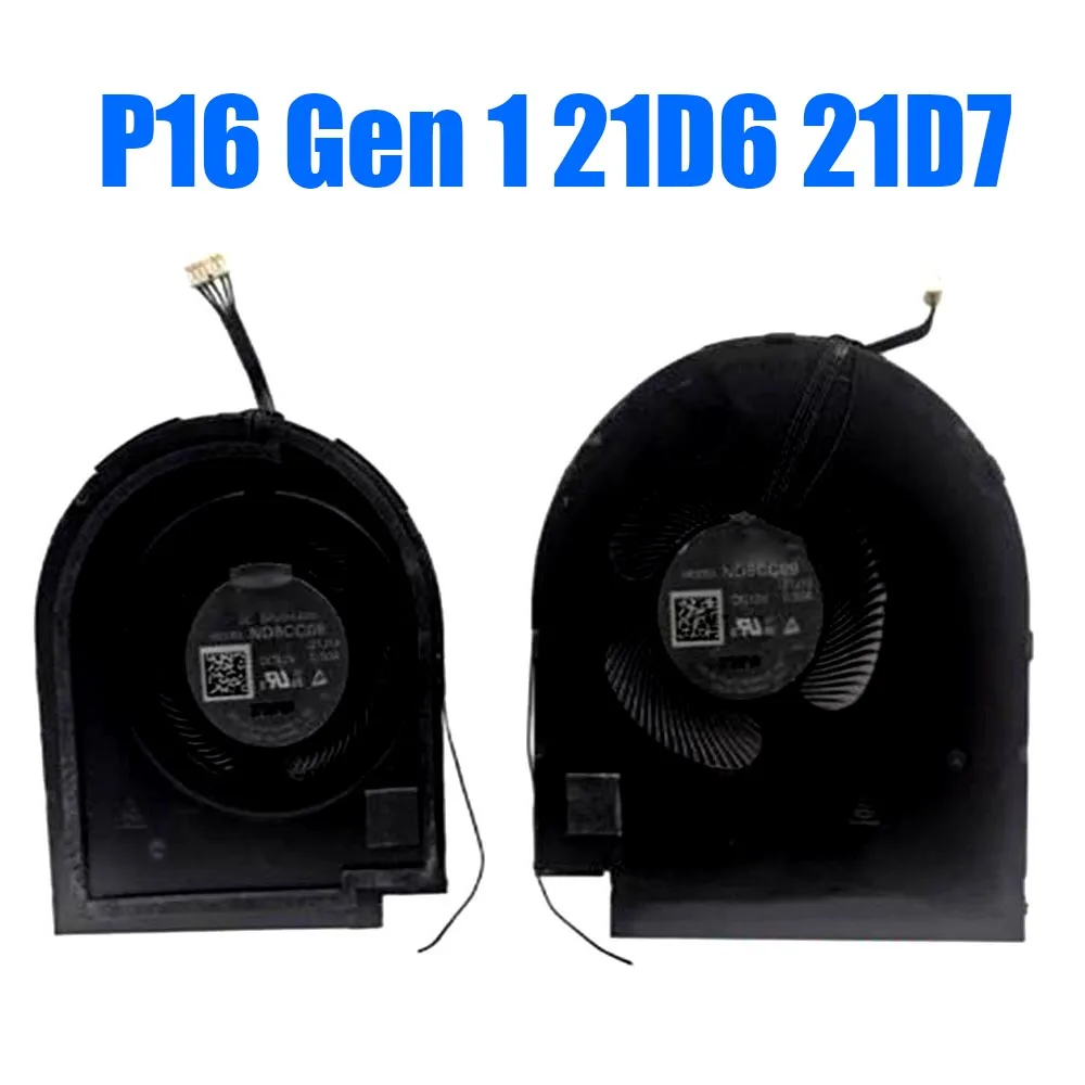 

For Lenovo For ThinkPad P16 Gen 1 21D6 21D7 ND8CC09-21J15 ND8CC08-21J14 For Delta Manufacturers DC12V Laptop Fan