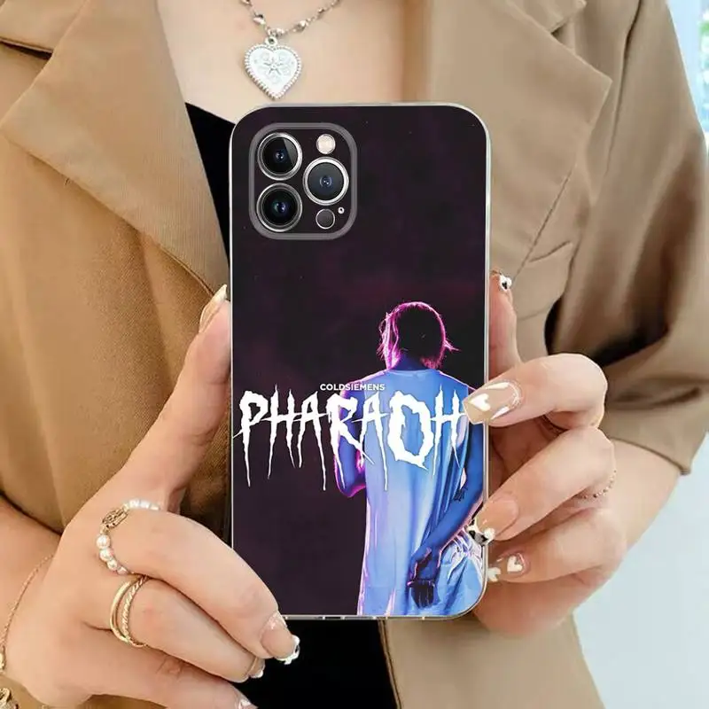 Russia rapper Pharaoh Phone Case For iPhone 11 12 13 14 Mini Pro Max XR X XS TPU Clear Case For 8 7 6 Plus SE 2020