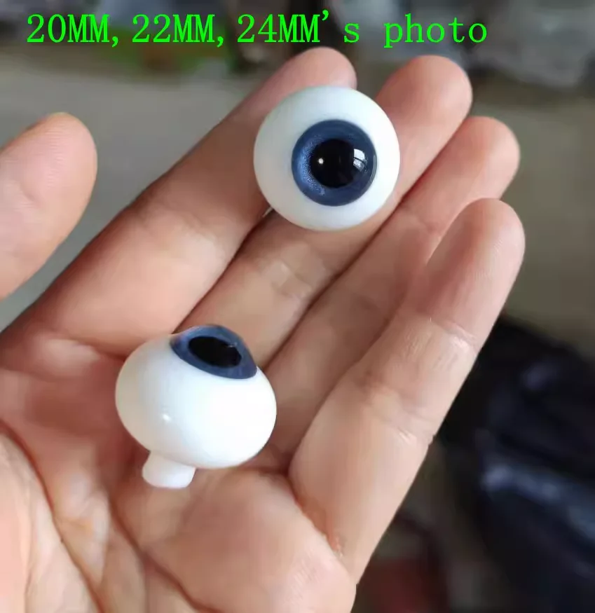 Reborn Doll accessories Articulated 6 8 10 12 14 16 18 20 22 24mm 1/6 1/4  1/3 bjd doll glass eyes eyeball for girl boy XTB011