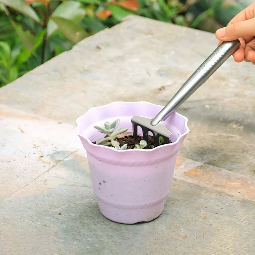 

1 set Stainless Steel Shovel Rake Set Heavy Duty Garden Tools For Planting Beach Mini Gardening Kit Rust Proof