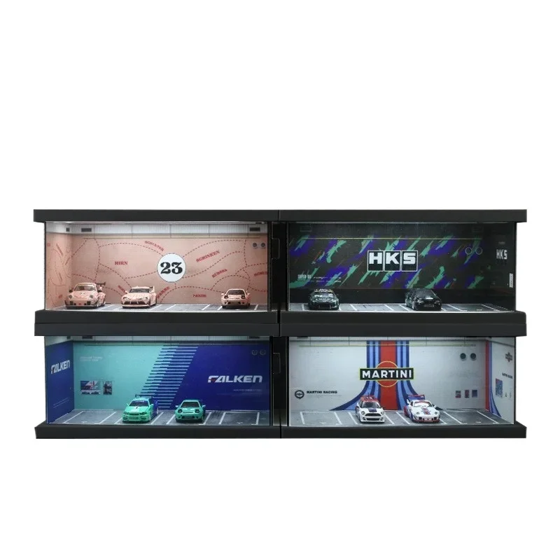 

Themed parking four-space lighting version assembly scene