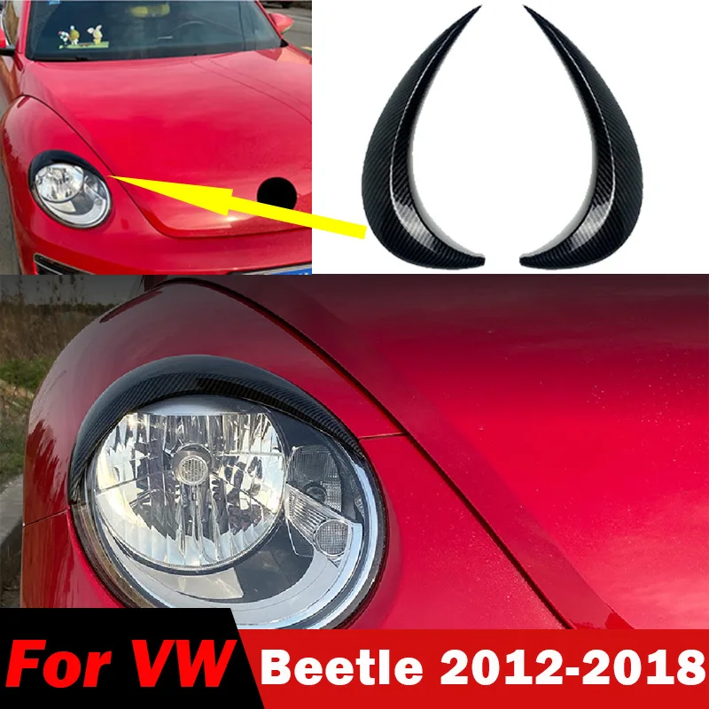 

Для VW Beetle 2012-2018 автомобильная фара, светильник для бровей, защитная лампа, наклейка для век, декоративная накладка, аксессуары