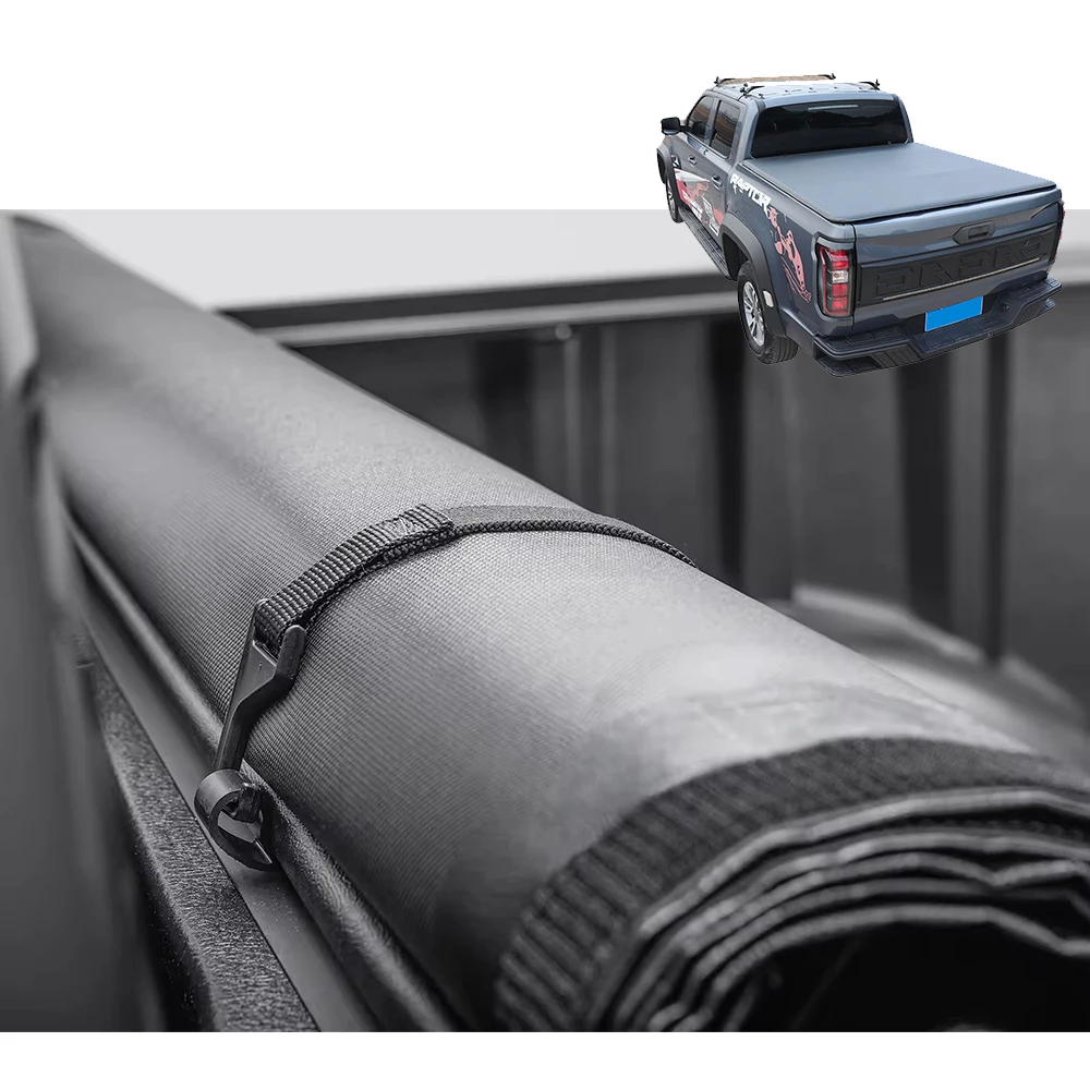 

High Quality Waterproof Locking Soft Roll up Tonneau Cover for Ford F150/Ranger Toyota for RAM 1500 NP300-PVC Vinyl