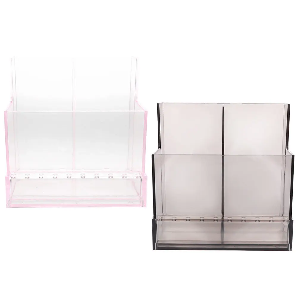 

2Pcs Nail Drill Bit Holder Organizer High-Durability Grinding Head Box for Nail Salon Desktop Storage Manicure Tool Display Case