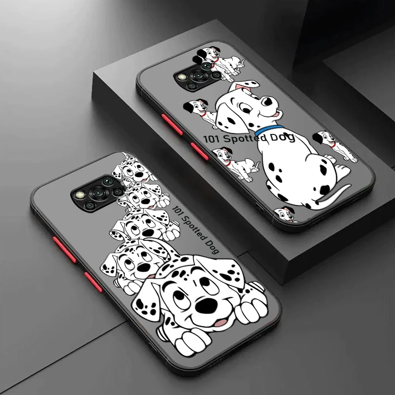 

101 Spotted Dog Frosted Translucent For Xiaomi Mi Poco X5 X4 X3 M6 M5S M5 M4 M3 F5 F4 F3 GT Pro 5G Cover Phone Case