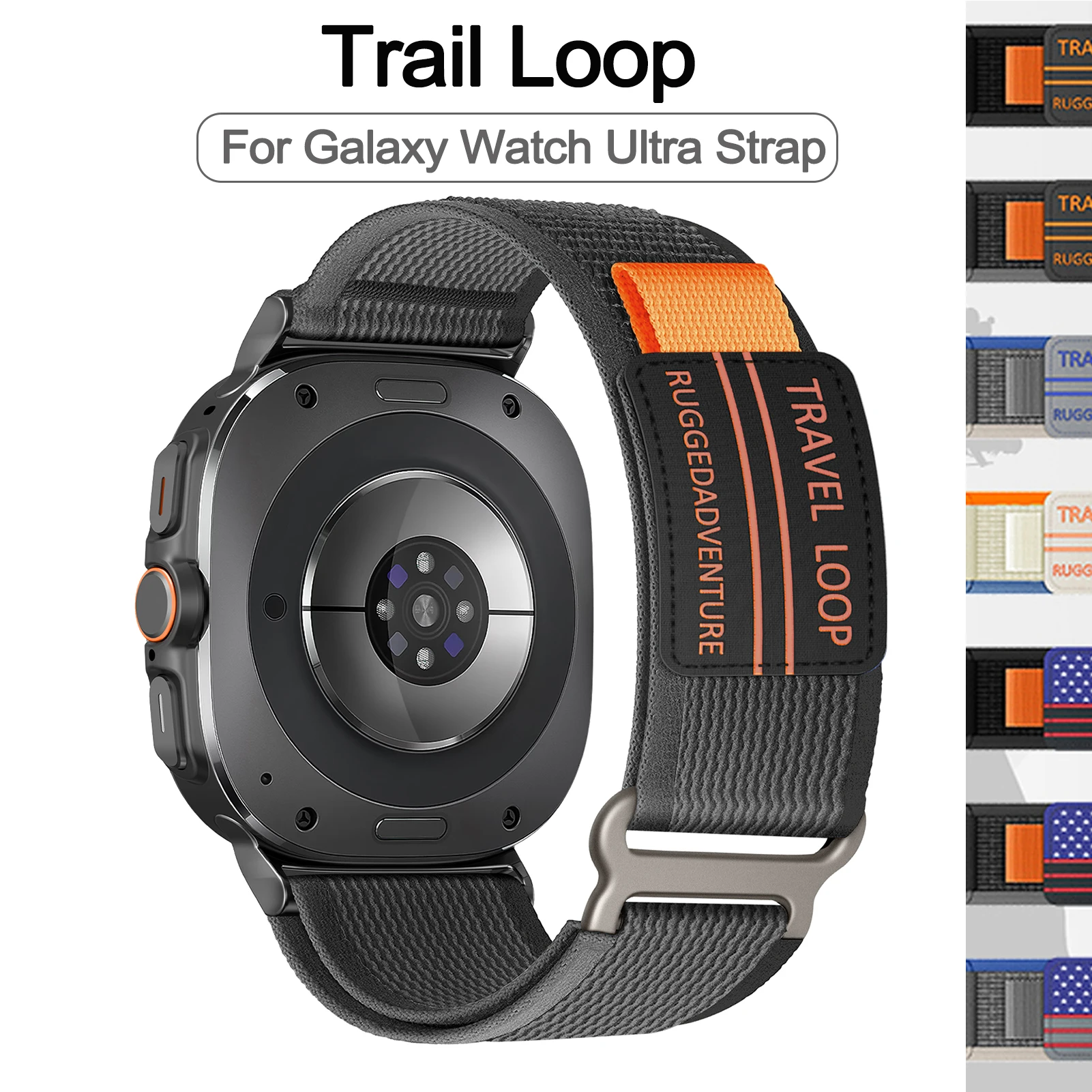 Trail Loop For Samsung Galaxy Watch 7 Ultra Strap 47mm accessories Sport Nylon bracelet For Samsung Galaxy watch Ultra band 47mm