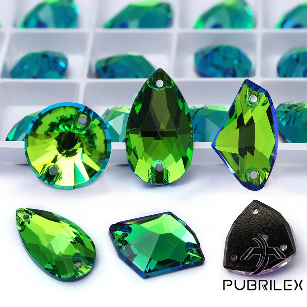 PUBRILEX Sphinx K9 Glass Crystal Glitter Stones Sew-On Rhinestones for Clothing Wedding Dress Decoration DIY Fashion Accessories
